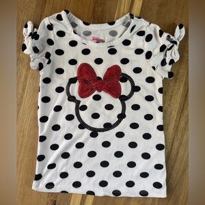 Disney Minnie Mouse Polka Dot Sequin Tee